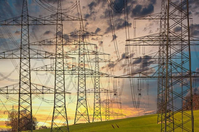 electricity, electricity pylons, power lines, high voltage pylons, high voltage, nature, high voltage line, electric cable, industry, energy, technology, electrics, sunset, multicoloured, clouds, power line, orange, yellow, blue. Apartment EV power sharing records: an organizing guide