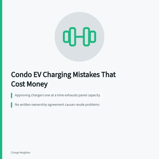 Condo EV charging mistakes: capacity, agreements, and common meter billing. Condo EV charging mistakes that lead to extra costs
