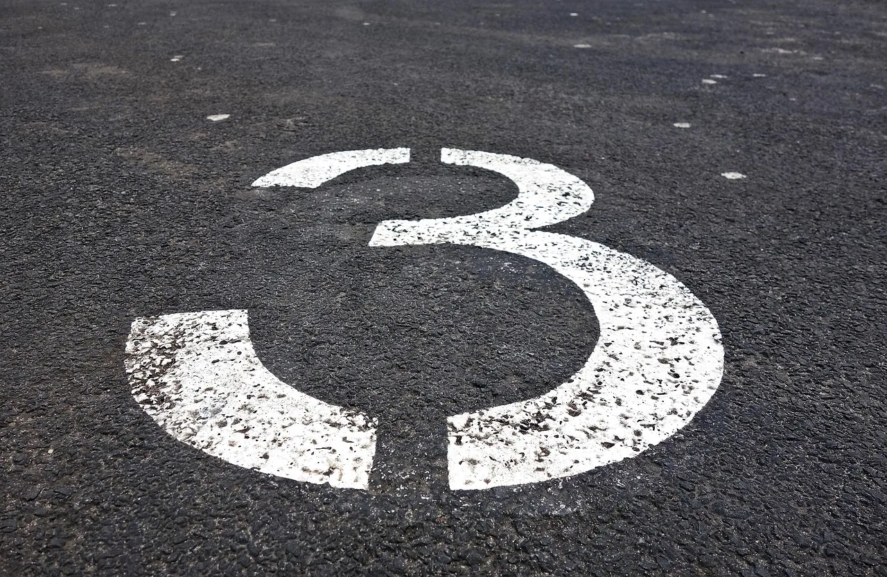 three, number, digit, numeral, symbol, sign, tarmac, parking lot, parking section, gray digital, gray park, gray numbers, three, three, tarmac, tarmac, tarmac, tarmac, tarmac, parking lot, parking lot. Level 1 EV charging audit: keep outlets safe and accountable